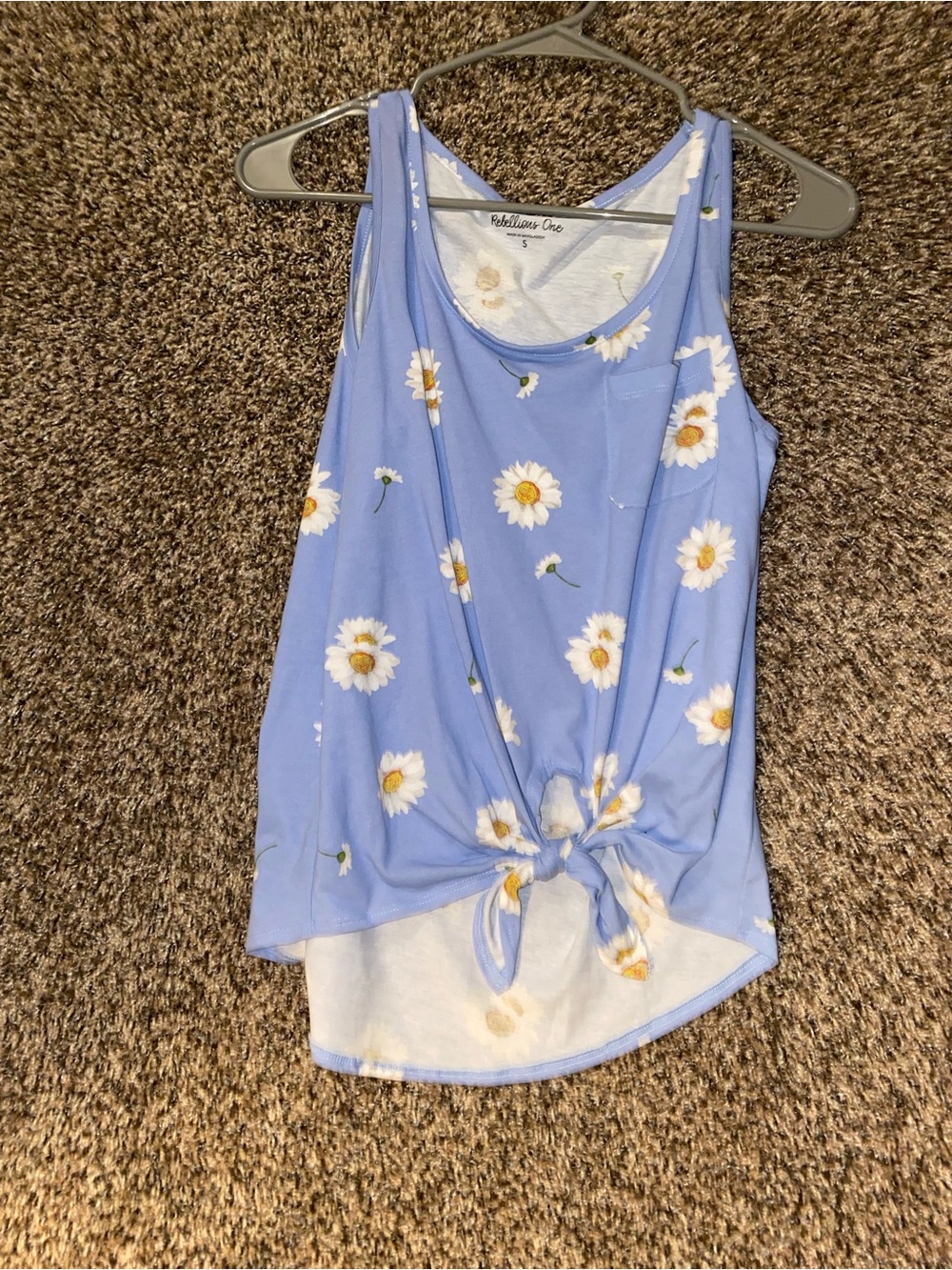 Daisy Tie-Front Tank Top